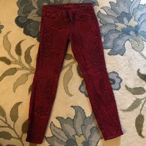 Lucky Brand Ostrich Print-Legend Charlie Skinny